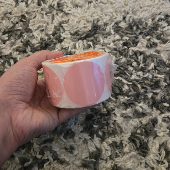 🏷️ BRAND NEW MUNBYN Thermal Labels - 2" Round Pink Stickers - Picture 3 of 3
